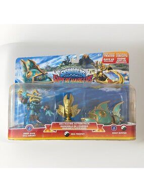 Skylanders SuperChargers Sea Racing Action Pack Gill Grunt Reef Ripper NEW